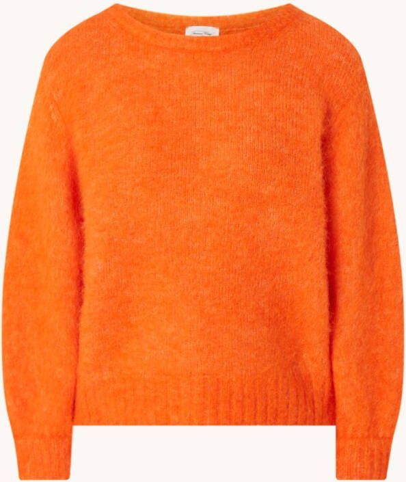 American vintage Pullover in alpaca wolblend met ronde hals