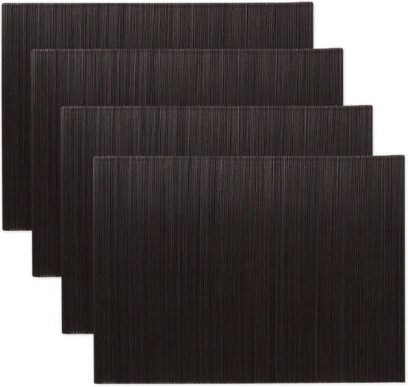 House Doctor placemat zwart set van 4(45 centimeter x 33 centimeter )