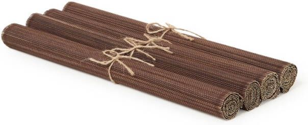 House Doctor placemat bruin set van 4(45 centimeter x 33 centimeter )