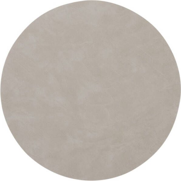 LIND DNA Table Mat Circle placemat van gerecycled leer 40 cm