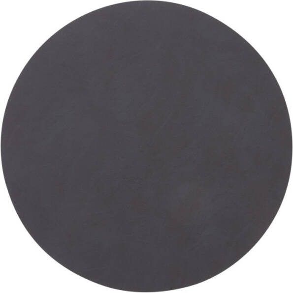 LIND DNA Table Mat Circle placemat van gerecycled leer 40 cm