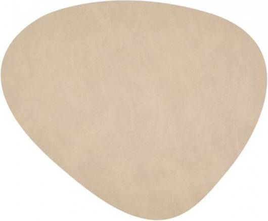LIND DNA Table Mat Curve placemat van leer 37 x 44 cm
