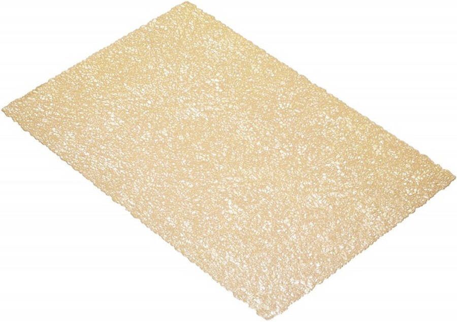 KitchenCraft Placemat Woven Goud, 30x45cm