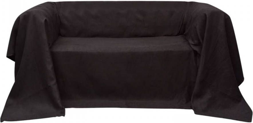 VidaXL Bankhoes Microsuede Bruin 140 X 210 Cm