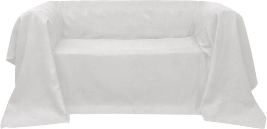 VIDAXL Bankhoes microsuede crè, me 210 x 280 cm