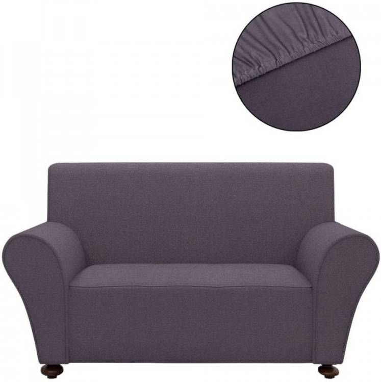 VIDAXL 131083 Stretch Couch Slipcover Anthracite Polyester Jersey