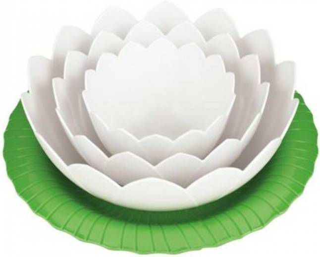 Zak! Designs Kitchen&garden Bloemschaaltjes Met Onderzetter Wit Zak! Designs