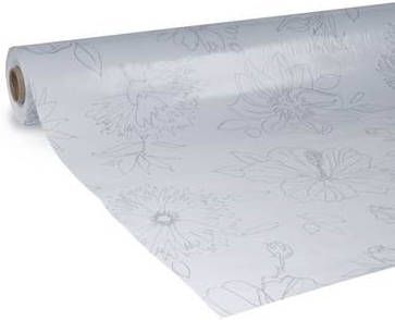 d-c-fix d c fix Tafelzeil Bloemen Grijs 240x140 cm