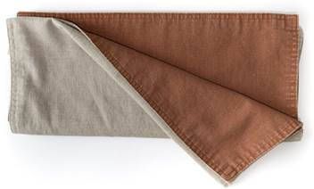 Dutch Rose Tafelloper 40x150 cm dubbelzijdig terracotta beige