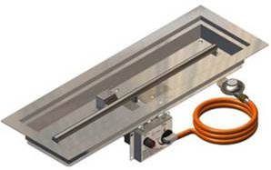 GoFire inbouwbrander rechthoek 75 x 25 cm | Flexibel