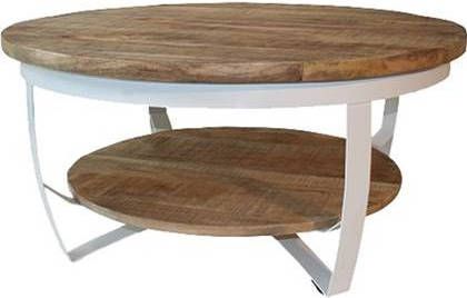 Home67 Salontafel Cilamon Wit 90 cm
