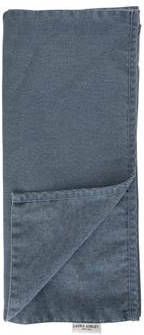 Laura Ashley Tafelloper Blauw dubbelzijdig Uni/Wild Clematis 40x150cm