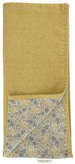 Laura Ashley Tafelloper Oil Geel Dubbelzijdig Uni/Daniela 40x150cm