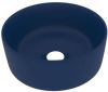 VidaXL Wastafel rond 40x15 cm keramiek mat donkerblauw online kopen