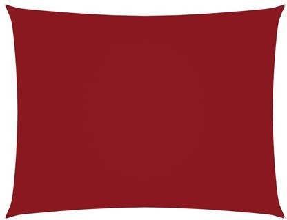 vidaXL Zonnescherm rechthoekig 6x7 m oxford stof rood