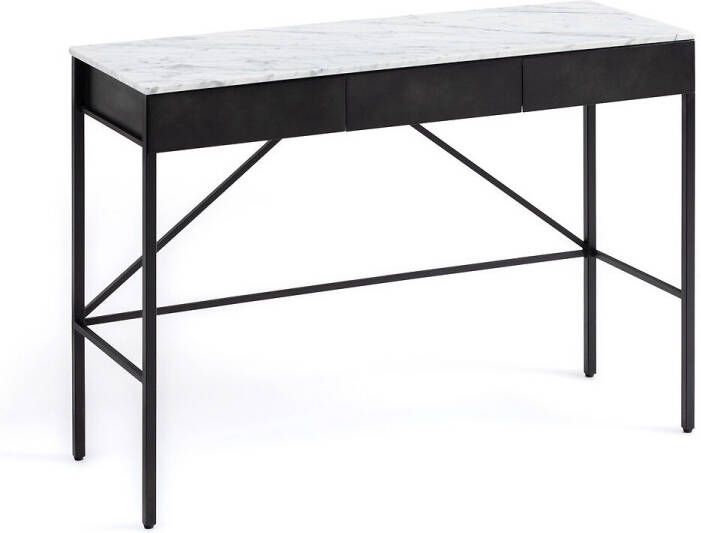 AM.PM Bureau console, tafelblad in wit marmer, Febee