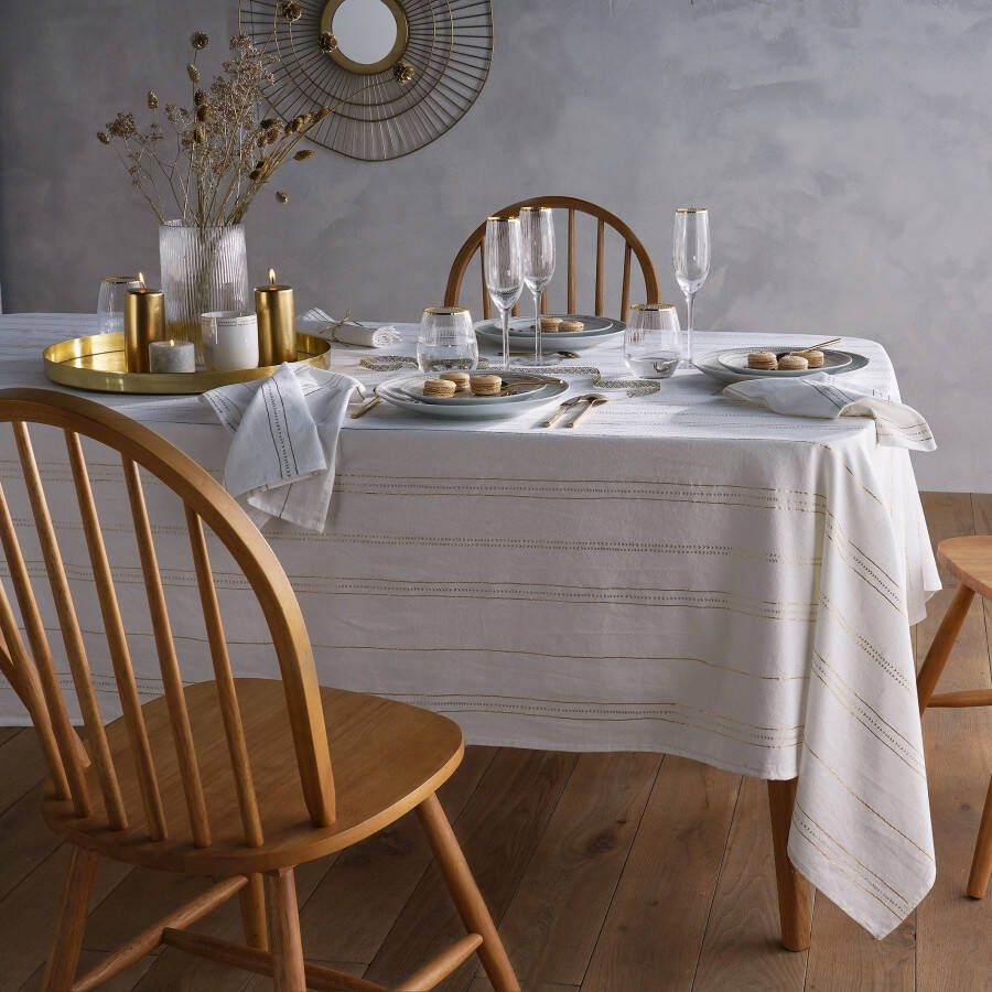 LA REDOUTE INTERIEURS Bedrukt tafellaken katoenn/gewassen linnen Essentielle