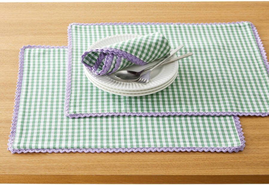 LA REDOUTE INTERIEURS Set van 2 placemats in katoen/linnen Trattoria