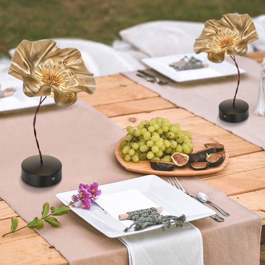 Slamp LaFleur LED tafellamp, accu, velvet