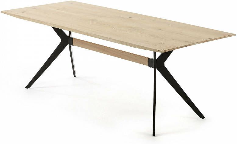 Kave Home Eettafel 'Amethist' 160 x 90cm, kleur Licht Eiken