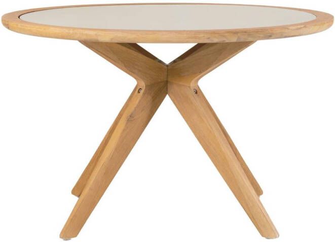 Kave Home Julieta ronde tafel in polycement en massief acaciahout Ø