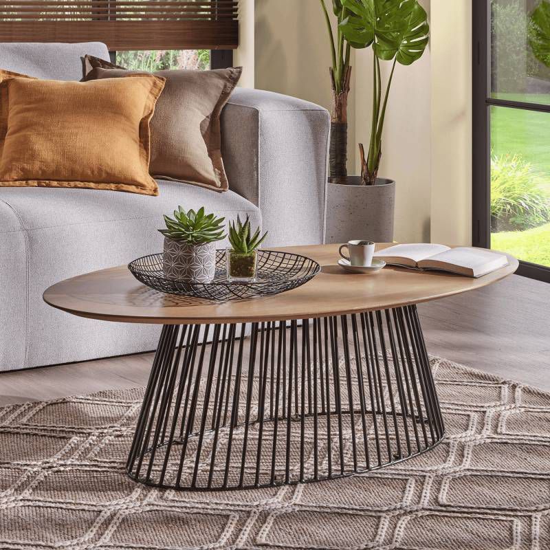 Kave Home Salontafel 'Leska' 120 x 65cm, kleur Naturel