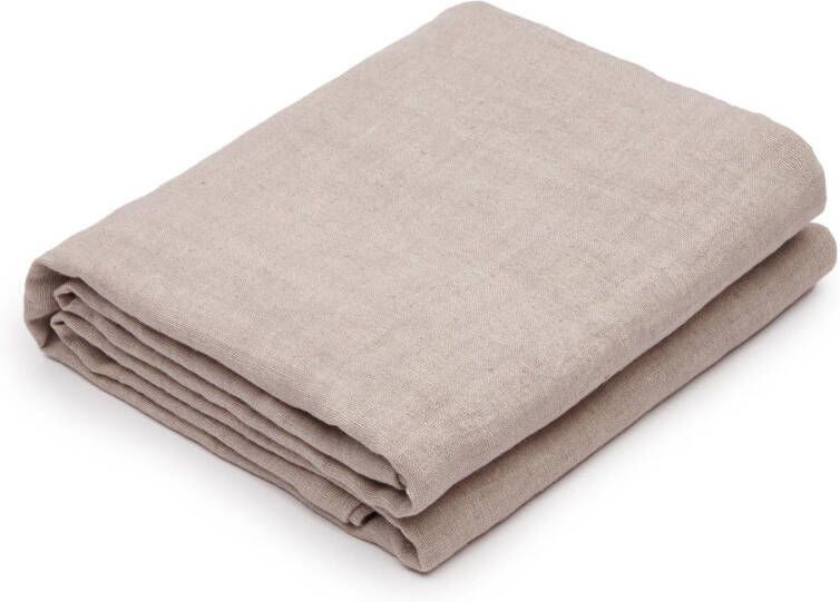 Kave Home Ubalda lichtgrijs tafelkleed in katoen en linnen