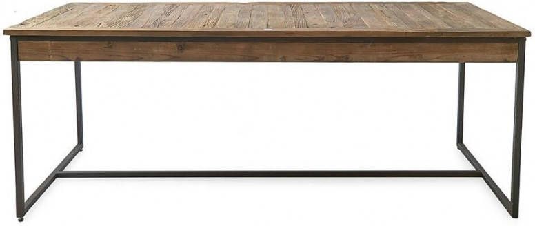 Rivièra Maison Shelter Island Eettafel Gerecycled Iepenhout Bruin 200 x 90 cm
