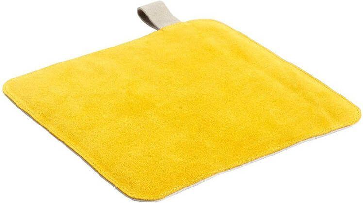 HAY Suede Pannenlap Geel/21, 5 x 21, 5 cm.