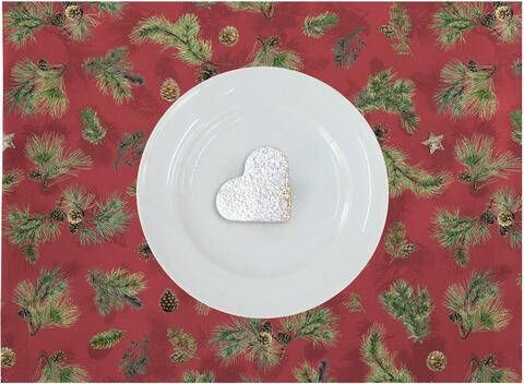 APELT Set placemats 9530 WINTERWERELD, kerstversiering, kerst Digitale print(set, 2 stuks )