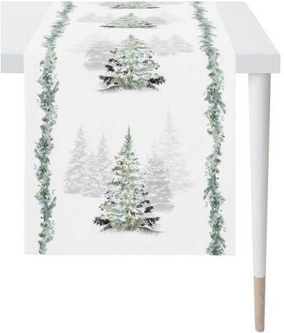 APELT Tafelloper 3602 WINTERWERELD, kerstversiering, kerst Digitale print(1 stuk )