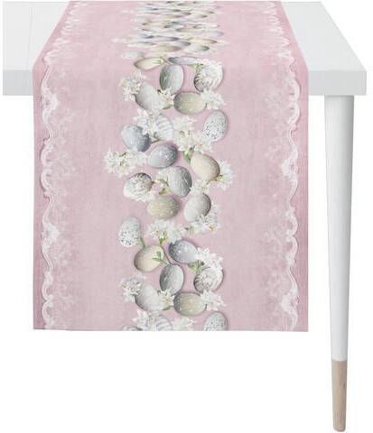 APELT Tafelloper 6411 HAPPY EASTER, paasdecoratie, Pasen Digitaal drukwerk, met paasmotief(1 stuk )