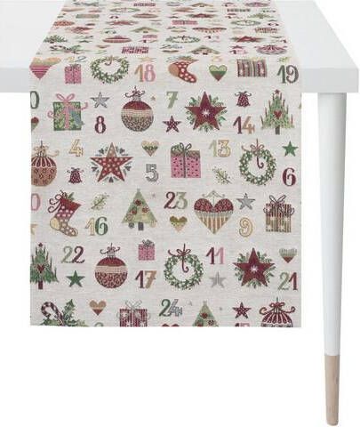 APELT Tafelloper 9535 WINTERWERELD, kerstversiering, kerst Gobelin weefsel(1 stuk )