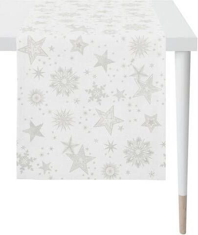 APELT Tafelloper 9602 CHRISTMAS ELEGANCE, kerstversiering, kerst Lurex jacquardweefsel(1 stuk )