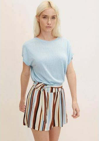 Tom Tailor Denim Shirt met ronde hals