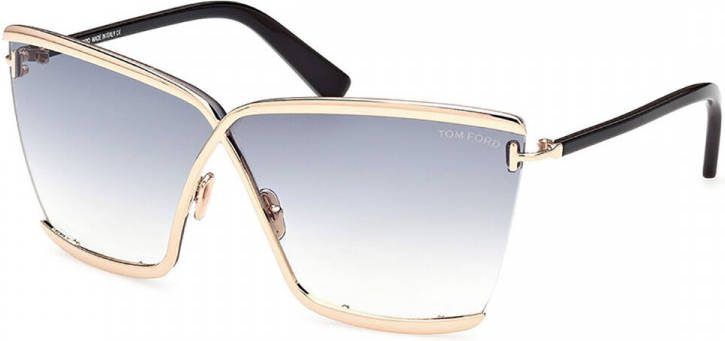 Tom Ford zonnebril ft0936 28B , Geel, Dames