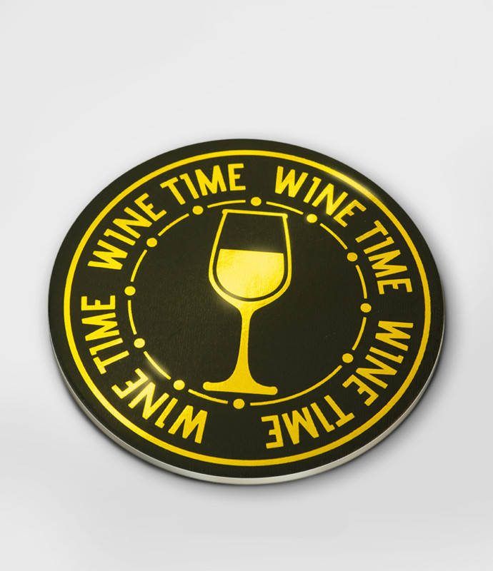 Feestbazaar Luxe Onderzetters &apos, Wine Time&apos, (6st )