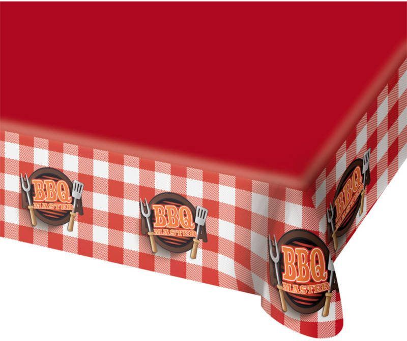 Folat Tafelkleed Bbq Master 138 X 274 Cm Rood