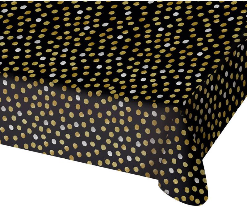 Feestbazaar Tafelkleed Glossy Black 130x180cm