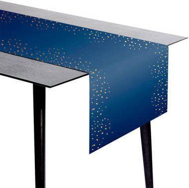 Feestbazaar Tafelloper Elegant True Blue 240x40CM