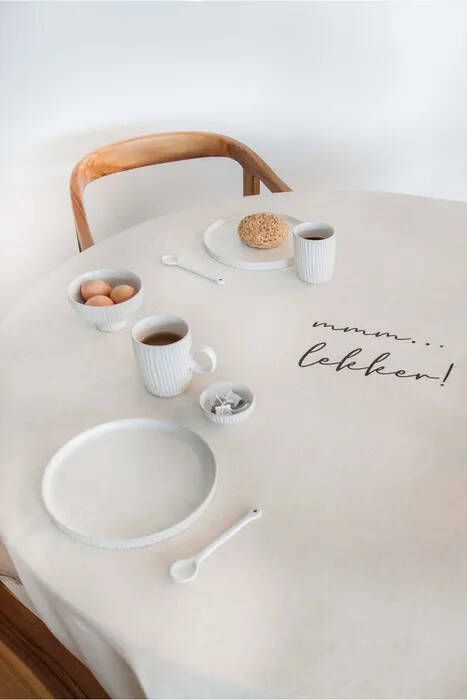 Zusss 0710 083 1027 rond tafelkleed mmm lekker &#xD8, 180cm peper en zout