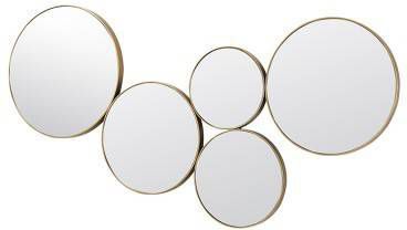 Merkloos Broste Copenhagen Spiegel 'Kunst' Metaal/glas