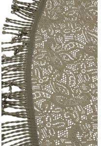 Express Tafelkleed rond 160cm grijs met motief