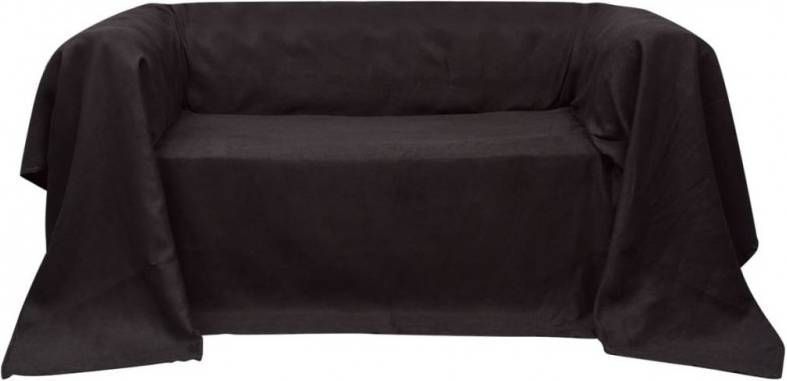 VIDAXL Bankhoes 270x350 cm microsuè, de bruin