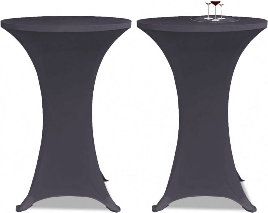 vidaXL Tafelhoes stretch 2 st 80 cm antraciet