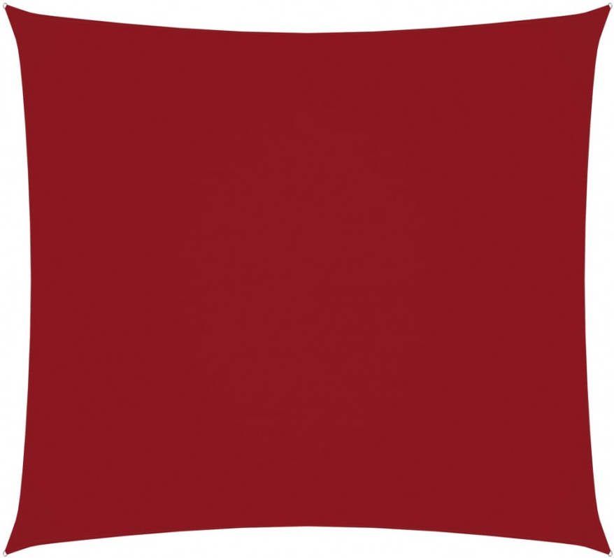 vidaXL Zonnescherm vierkant 2, 5x2, 5 m oxford stof rood