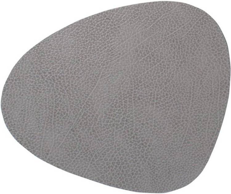 LIND DNA Table Mat Curve placemat van leer 37 x 44 cm