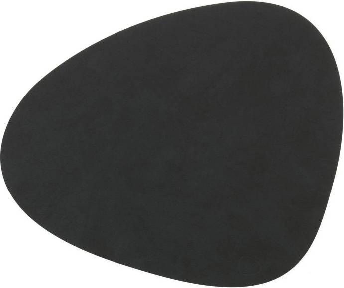 LIND DNA Table Mat Curve placemat van leer 37 x 44 cm
