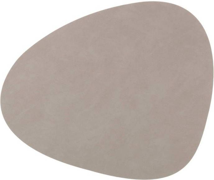 LIND DNA Table Mat Curve placemat van leer 37 x 44 cm