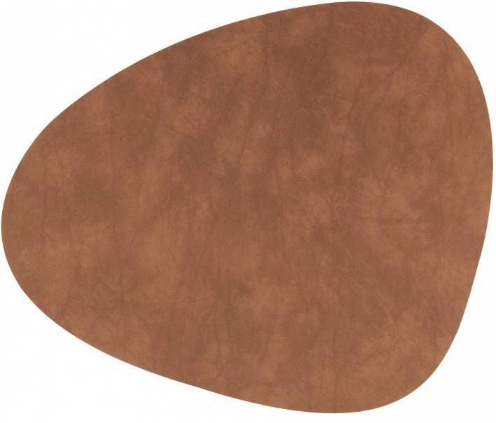 LIND DNA Table Mat Curve placemat van leer 37 x 44 cm